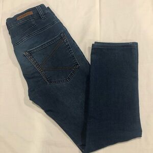 KANGOL Stretch Knit Denim Skinny Fit Jeans w/ logo